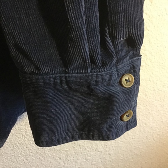 M&S Collection Pure Cotton Corduroy Shirt Blue Size 16 US - Picture 7 of 9